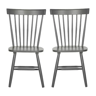 Safavieh Parker Dining Side Chair-set Of 2 In Gray