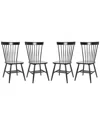 Safavieh Parker Spindel Side Chair In Black