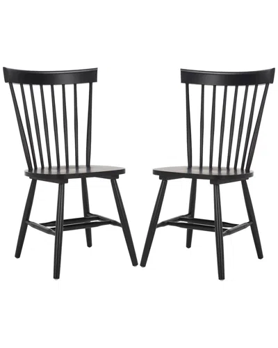 Safavieh Parker Spindel Side Chair In Black