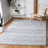 Safavieh Parma Shag Machine Made Area Rug, Grey / Ivory Shag / Flokati Style Easy Care In Gray