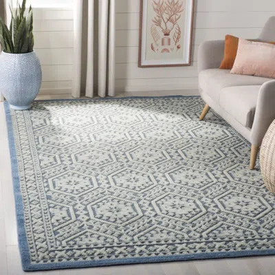 Safavieh Paseo Hand Made Area Rug, Blue Traditional Style Non-shedding