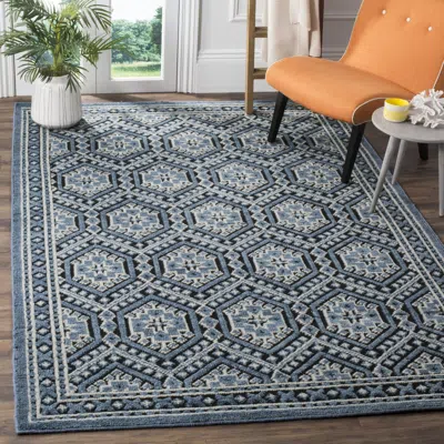 Safavieh Paseo Hand Made Area Rug, Navy Traditional Style Non-shedding In Blue