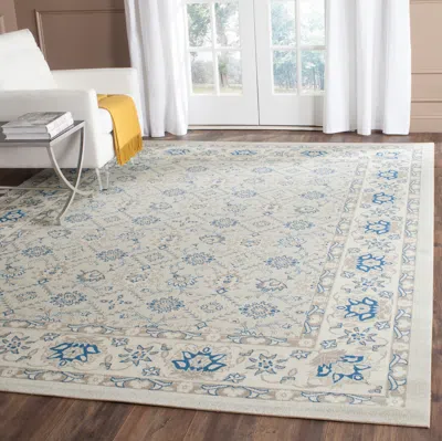 Safavieh Patina Machine Made Area Rug, Light Blue / Ivory Traditional Style Easy Care