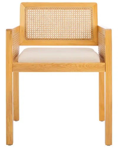 Safavieh Patrina Armed Dining Chair In Brown