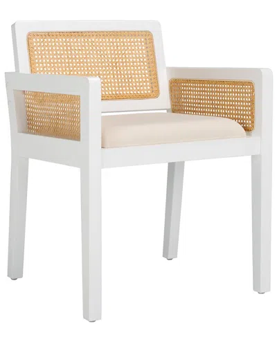 Safavieh Patrina Armed Dining Chair In White