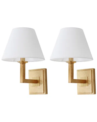 Safavieh Pauline Set Of 2 1-light Wall Sconces In White