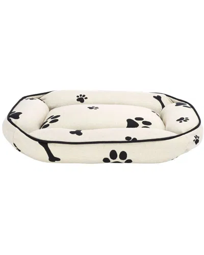 Safavieh Paw & Bone Dog Bed In White