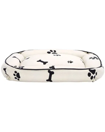 Safavieh Paw & Bone Dog Bed In White