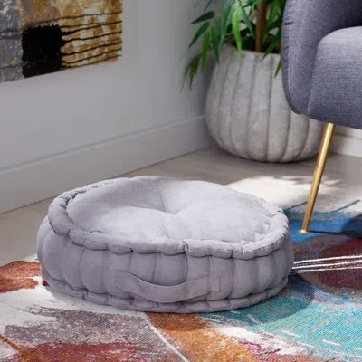 Safavieh Payton Round Floor Pillow In Gray