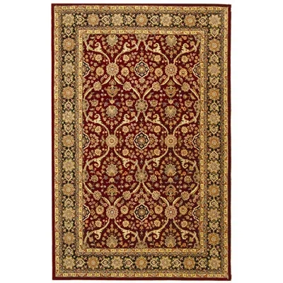 Safavieh Persian Court Silk & Wool Pile Rug In Black;red