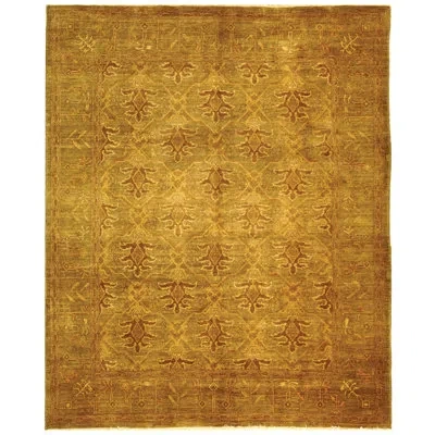 Safavieh Peshawar Wool Pile Oriental Rug In Olive In Olive,olive