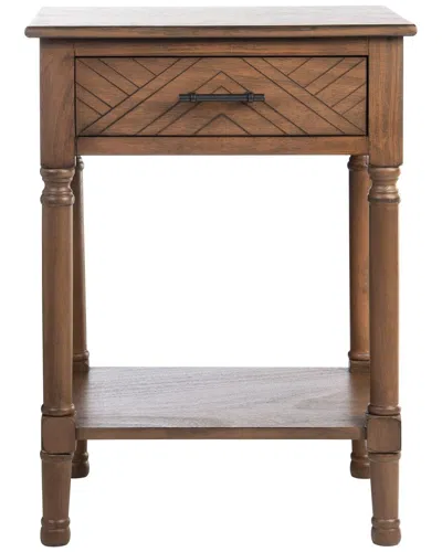 Safavieh Peyton 1-drawer Accent Table In Brown