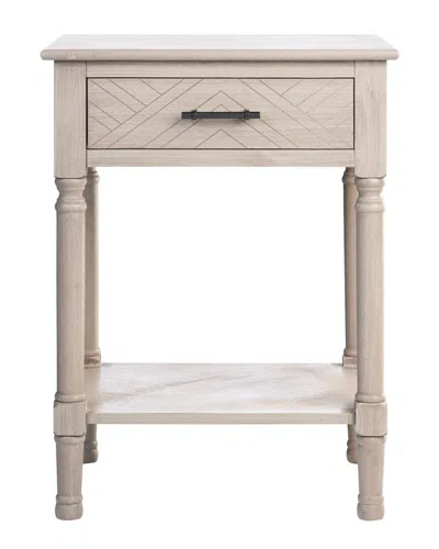 Safavieh Peyton 1-drawer Accent Table In Neutral
