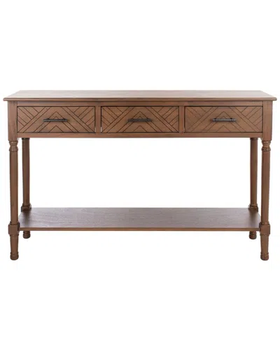 Safavieh Peyton 3-drawer Console Table In Brown