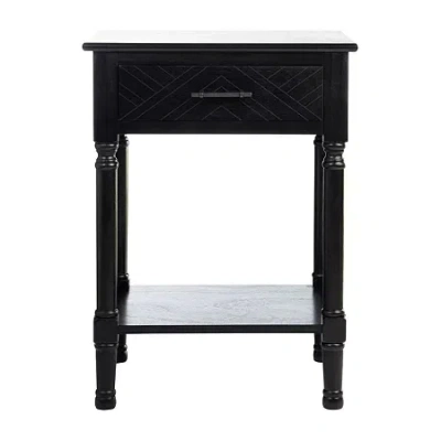Safavieh Peyton Storage 1-drawer End Table In Black