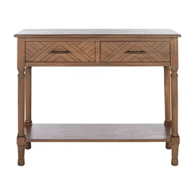 Safavieh Peyton Storage 2-drawer Console Table In Brown