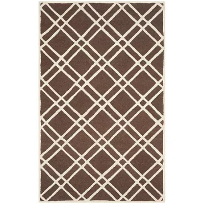 Safavieh Phelim Geometric Hand Tufted Wool Rug In Brown
