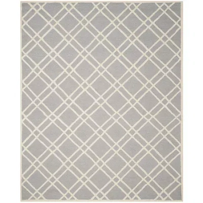 Safavieh Phelim Geometric Hand Tufted Wool Rug In Silver