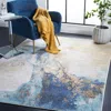 Safavieh Phoenix Machine Made Area Rug, Blue Contemporary Style Easy Care In Blue