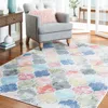Safavieh Phoenix Machine Made Area Rug, Blue / Red Contemporary Style Easy Care In Multi