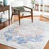 Safavieh Phoenix Machine Made Area Rug, Ivory / Blue Traditional Style Easy Care In Multi