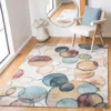 Safavieh Phoenix Machine Made Area Rug, Ivory / Rust Contemporary Style Easy Care In Multi