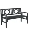 Safavieh Piedmont Patio Collection Bench In Black