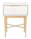 Safavieh Pierre One Drawer Nightstand In White