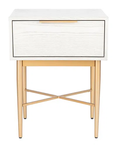 Safavieh Pierre One Drawer Nightstand In White
