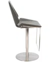 Safavieh Pierro Gas Lift Bar Stool In Grey