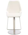 Safavieh Pierro Gas Lift Bar Stool In White