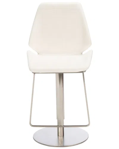Safavieh Pierro Gas Lift Bar Stool In White