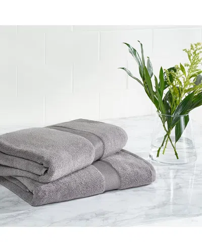 Safavieh Plush 2pc Bath Towel Set In Gray