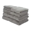 Safavieh Plush 8 Piece 8-pc. Bath Towel Set In Gray