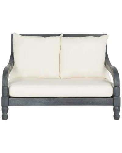Safavieh Pomona 2-seat Outdoor Lounger In Grey