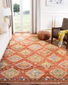 Safavieh Poppy Hand-knotted Rug, 9' X 12' In Rust, Brown