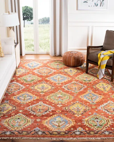 Safavieh Poppy Hand-knotted Rug, 9' X 12' In Rust, Brown