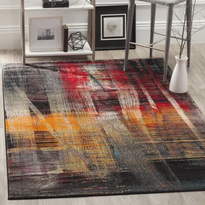 Safavieh Porcello Machine Made Area Rug, Multi Contemporary Style Easy Care