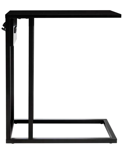 Safavieh Portland Usb Side Table In Black
