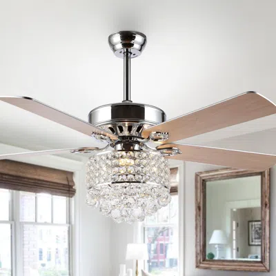 Safavieh Pramton 3 Light 52" Ceiling Fan In Neutral
