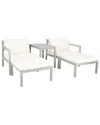 Safavieh Pratia 5pc Outdoor Set In Grey