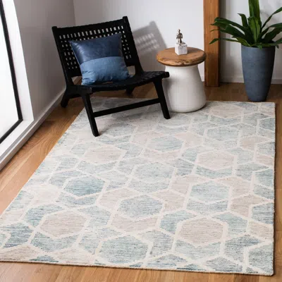 Safavieh Precious Hand Made Area Rug, Turquoise Contemporary Style Non-shedding In Blue