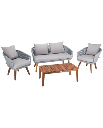 Safavieh Prester 4pc Living Set In Grey