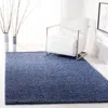 Safavieh Primo Shag Machine Made Area Rug, Blue Shag / Flokati Style Easy Care In Blue