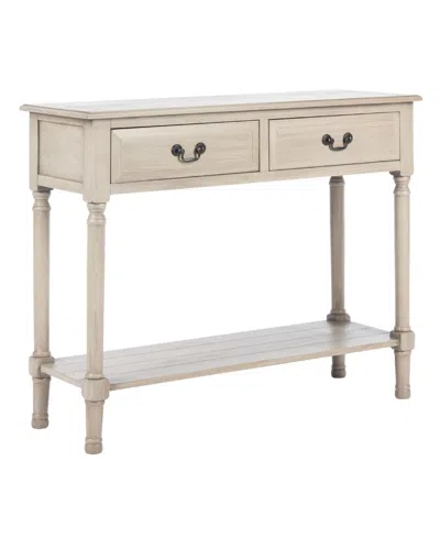 Safavieh Primrose 2 Drawer Console Table In Beige