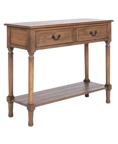 Safavieh Primrose 2 Drawer Console Table In Brown