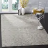 Safavieh Princeton Machine Made Area Rug, Grey / Beige Traditional Style Easy Care In Gray