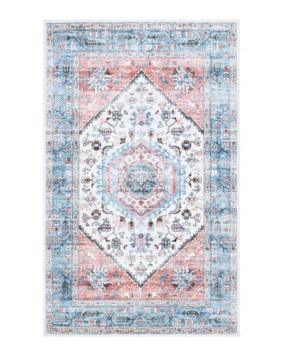 Safavieh Printed Polyester Rug In Blue