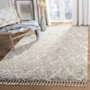 Safavieh Pro Lux Shag Machine Made Area Rug, Grey / Cream Moroccan Style Easy Care In Gray