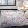 Safavieh Provance Machine Made Area Rug, Aqua / Purple Contemporary Style Easy Care In Multi